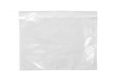 Прозрачный самоклеющийся конверт для документов 160+20х255 (с клапаном)